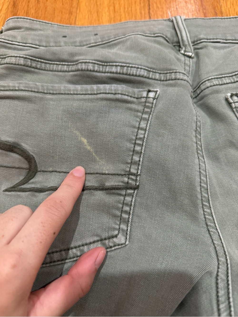 American Eagle Midi Short — Sage Green, Size 6 - Picture 7 of 7